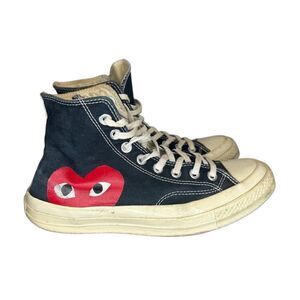 Converse Comme des Garcons Sneaker Women’s 7 PLAY Black Chuck Taylor 70 Hi